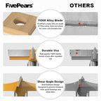 FivePears Forstner Drill Bit 1/2 inch Shank, 2-1/2 inch Cutting Diameter, Carbide Tipped Wood Hole Saw Auger Opener, Hole Opener Hinge Hole Cutter for Woodworking, Plastic, Plywood Products