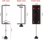 3 inch C-Clamp with Four Small Holes in the back, 6-Pack Adjustable Desk C Clamps for Range 0.35"~3.37", Versatile Clamp for Brake, Parts Assembly, Fastening, Welding, Woodwork, Metal Work