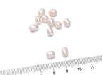 Natural Pearl Beads Rice 5-6mm White Freshwater Cultured Loose Gemstone Beads for DIY Jewelry Making 13.8''/Strand HQ