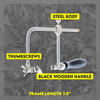 SE 2-in-1 Professional Jeweler's Saw Frame with 144 Assorted Saw Blades - 81973SB2