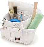 Dickies 8-Pocket Padded Tool Belt/Utility Pouch for Painters, Carpenters, and Builders, Adjustable 3-Inch Belt, Durable Canvas Construction, White