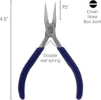 The Beadsmith 3-Piece Pliers Set – Kit Includes: Chain Nose, Round Nose and Flush Cutter with Tungsten Carbide Blades – Make Bracelets, Necklaces & Earrings – Tools for Jewelry Making