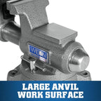 Wilton Mechanics Pro Bench Vise, 4-1/2" Jaw Width, 4" Jaw Opening, 3-1/2" Throat (Model 845M)