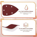 400 Grit Mouse Sander Sandpaper, Jamiikury 5 Hole Detail Sander Sandpaper Palm Sander Paper Mouse Sanding Pads Hook and Loop Sanding Sheets - Pack of 20