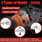 Adjustable Spanner Wrench Set, 8pcs Motorcycle Coilover Shock Adjustment Tool Hook C Spanner Wrench for Pipes Heating, Cars Suspension System