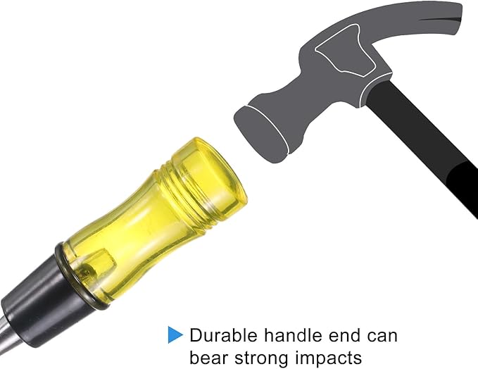 HARFINGTON Wood Chisel 1" CRV Steel Beveled Edge Blade PVC High Impact Handle Woodworking Hand Tool with Caps for Carving Furniture Making Carpentry Tool