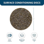 Benchmark Abrasives 2 Inch Sanding Discs Quick Change Nylon Surface Conditioning Discs, Drill & Die Grinder Sanding Disc Rust Remover for Metal Paint Stripper & Removal, Polishing - (25 Pack)(Coarse)