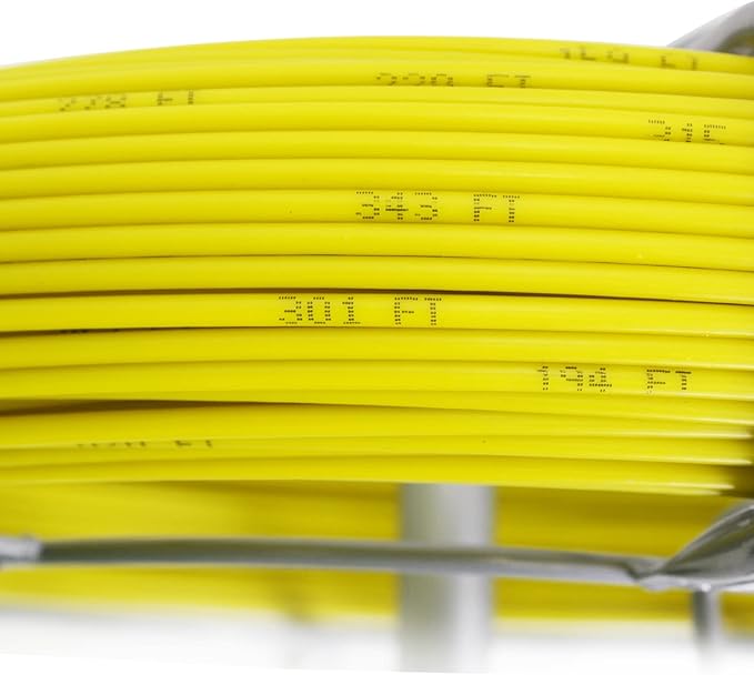 6MM 500FT Duct Rodder Fiberglass Fish Tape Cable Pulling Rodder Running Rod Reel Wire Cable Running Rod with Cage