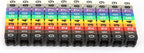 Wire Number Labels, 0.2 x 0.2in Colorful Wire Number Tube Cable Marker, Digital Number Clip on Wire Marker, Plastic Wire Numbering Marker for Wires Management, 100Pcs