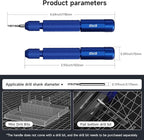 stedi Manual Pin Vise Hand Drill, Model Hobby Making Tools, Ultra-Precision Double Bearings Hand Drill for Gundam, Miniature Military Model, 3D Resin Parts, Blue