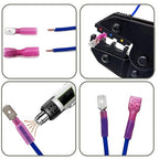 280Pcs Heat Shrink Spade Connector, Male and Female Spade Terminals Kit, Crimp Terminal Connectors, Quick Disconnect Connectors, Automotive Electrical Wire Connectors Kit (22-10 Gauge)