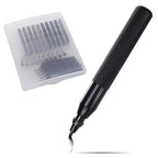 Acrux7 Deburring Tool with 15pcs Extra Rotary High Speed Steel Blades, Deburr Cutters Deburring Tool Kit for 3D Printing, Resin, Plastic, Metal, Copper, PVC Pipe (Black)