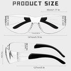 Clear Safety Glasses Bulk of 80,ANSI Z87.1 Impact Resistant Lens Eye Protection for Lab,Construction