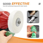 SCOTTCHEN Buffing Polishing Wheel 6 inch (70 Ply) Extra Thick for Bench Grinder Tool with 1/2" Arbor Hole 2 PCS