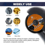 HSS Circular Saw Blade 3inch - BRSCHNITT 5pcs 72T 10mm Bore Cutting Discs for Wood, Copper, Aluminum, Plastic and Soft Metal