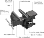 Bench Vise Heavy Duty 4 inch Table Clamp-Vise, Bench-Table Vice Clamp with 4-inch Jaw Width and 4.3-inch Jaw Opening, Woodworking Workbench Vise with Bolts & Nuts
