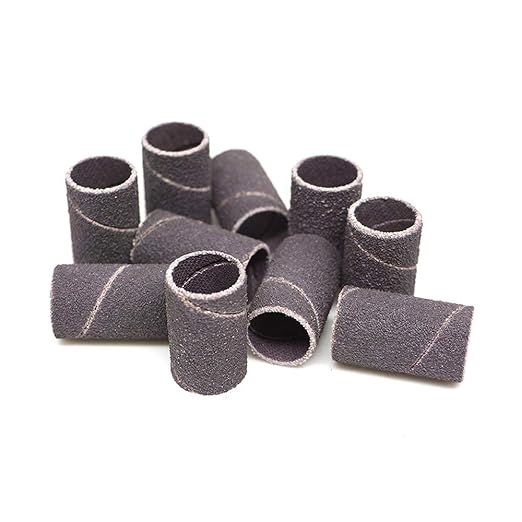 Benchmark Abrasives 1/2” x 1” Aluminum Oxide Sanding Bands, Spiral Bands Rotary Sander Attachment for Drill & Die Grinder, Metal Polishing Sanders for Woodworking - Sander Tool (10 Pack), 120 Grit