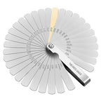 Stainless Steel Feeler Gauge Dual Marked Metric, Foldable Spark Plug Feeler Gauge, Valve Clearance Feeler Gauge for Measuring The Thickness (0.04-0.88 Mm, 32 Blades)