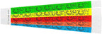 500 WristCo Tyvek Wristbands Smiley Face Variety Pack - ¾” x 10”- Waterproof Recyclable Comfortable Tear Resistant Paper Bracelets Wrist Bands for Events Concert Festival Admission Party