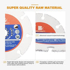Carbide Multi Wheel,BRSCHNITT 3pcs 3 Inch (75mm) with Arbor 3/8 Inch (10mm) Tungsten Carbide Cut Off Wheel for Wood,Laminate,Gypsum Board,Plastic for Angle Grinder Cutting Disc.