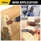 28-Piece Sanding Drum and Sleeve Kit for Drill - 2-Inch Length - Assorted Grits - Diameters of 1/2 in, 3/4 in, 1 in, and 1-1/2 inches