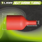 Marine Grade Heat Shrink Tubing – 3:1 Ratio Adhesive Lined Electrical Shrink Wrap, 3/4 inch Red, 50 Feet Roll for Industrial Use