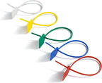 8 in Marker Nylon Cable Ties, Plastic Water Proof Tags, Self-Locking Written-on Cable Marker, Security Seals Label for Cabling, Wire Marking Label, Shipping Hanging Tags - Mulit colors/ 100pcs