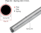 MECCANIXITY Spring Tube Bender OD 15mm/0.59" Steel Spring Pipe Copper Tubes 1100mm/43.31" Long for 3/4" Copper Pipe(19mm) in Home Renovations,Electrician Wiring Bending Pipe(insert-pipe use)