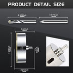 5-5/16inch | 135mm Diamond Hole Saw with Center Drill bit and Diamond-Coated Center Drill bit for Ceramic Glass Marble Fiberglass Granite and Porcelain Tiles by CENYB