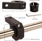 Bar Clamps 0.75 inch (3/4"),0.875 inch (7/8"),1 inch Aluminum Tube Clamps for Led light Bar Fog lamp ATV Whips Mount(2Pack)