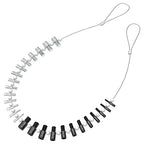 CKE Nut & Bolt Thread Checker (Inch & Metric) - 26 Male/Female Gauges,Stainless Steel - 14 Inch & 12 Metric