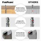 FivePears Up&Down Cut Compression Spiral Router Bit for CNC, 1/8" Cutting Diameter, 3/4" Cutting Length, 1/8 inch Shank, Carbide End Mill Router Bit for Wood Carving Engraving Grinding Grooving