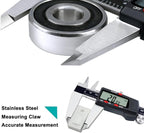 Kynup Digital Caliper, 8 Inch Micrometer Caliper Tool, Vernier Caliper with Stainless Steel Body, Large LCD Screen, Auto - Off Feature, Inch Metric Fraction Conversion (200mm)