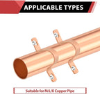 Pro 30-Pack EFIELD 5/8-Inch Copper Pipe Straps, Two-Hole Clamp Mount, Copper Made, (COPPER126)