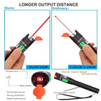 2PCS Visual Fault Locator 30KM Fiber Optic Cable Tester Meter Red Light VFL with 2.5mm Universal Connector for FC/SC/ST Adapter Pen for CATV Telecommunications Engineering Maintenance