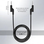 14 Gauge 2pcs/3.3Ft 4MM Banana Plug to Banana Plug UL3135, Heavy Duty Silicone Test Leads Set Jumper Wires Kit for Testing