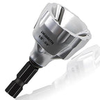DKIBBITH Heavy-Duty Deburring Chamfer Tool with Sharp Tungsten Carbide Blades, Fast Hex Shank Deburr, External Burr Removal for Metal Rod Bolt Pipe 3D Printing PVC in 1/8" to 3/4" Diameter (3~19mm)