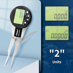 Dasqua Digital Internal Caliper Gage with 0.200"-1" /1.200"-2"/0.400"-1.2" Measuring Range (0.200"-1.0"/5-25mm)