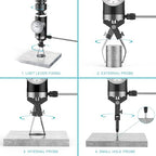 HDLNKAK Coaxial Centering Indicator Set 0-0.15''/0.0005''Standard Body, Co-Ax Precision Milling Machine Test Dial, Ideal Center Finder Tool