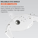 ANSI Z87.1 Clear Safety Glasses12 pack, Safety Glasses for men and women bulk, Scratch&Impact-Resistant construction safety glasses, for lab & in-/outdoor work