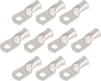 10pcs 2 AWG-5/16(M8) Tinned Copper Ring Terminals Battery Lugs, Heavy Duty Wire Lugs, Battery Cable Connectors