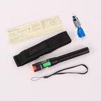 Visual Fault Locator 30KM, VFL Fiber Optic Tester Kit Include Single Mode 9/125um FC Male to LC Female Adapter, Fiber Light Pen for Network Cable Test