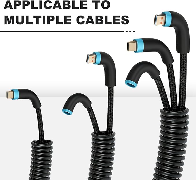 120FT 3/8 inch Split Wire Loom Tubing Kit with 2 Clamps - Flexible Abrasion Resistant Conduit for Automotive, Mechanical Cable Protection