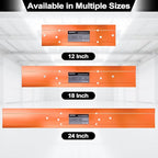 Sheet Metal Bender Folding Tool, 24 Inch Hand Seamer for HVAC Ductwork, Roofing & Metal Panels, 3/8" & 1" Fold Depth, Heavy Duty Steel Brake with High-Visibility Orange Finish