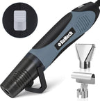 ROMECH 350W Heat Gun with 2 Nozzles, Dual Temp Heat Gun 400°F-660°F, Fast Heat Hot Air Gun with Overload Protection for DIY Craft Embossing Shrink Wrapping (Blue)