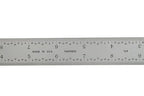 12-Inch Replacement Blade for Combination Square – 16R Graduations (1/32", 1/64", 1/50", 1/100") | Hardened Steel, Etched & Black-Filled (Blade Only)