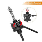 Hole Saw Heavy Duty bit Hex Shank,Hole Saw HSS with Arbor Bi-Metal & Heavy Duty Hole Saw Cutter for Wood Corn Hole Boards Plastic Drywall (φ76)
