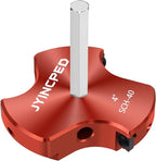 4 Inch PVC Pipe Reamer,PVC Socket Saver Fitting Saver with Triple Blade,Plastic Pipe Fitting Reamer Plumbing Tool for Sch.40 CPVC ABS Socket Hub,Fit Standard 1/2" Drills
