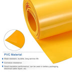MECCANIXITY Battery Wrap PVC Heat Shrink Tubing 55mm Dia 85mm Flat 33 Feet(10meters) Yellow Good Insulation for Battery Pack