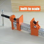 FEIRONG Heavy Duty 24" Bar Clamps 2-Pack - Professional Grade, Quick-Release, 330LB Load Limit, Built-in Ruler, 90° Angled Jaws for DIY Woodworking & Cabinet Installation | Fits 20.5" Work Range